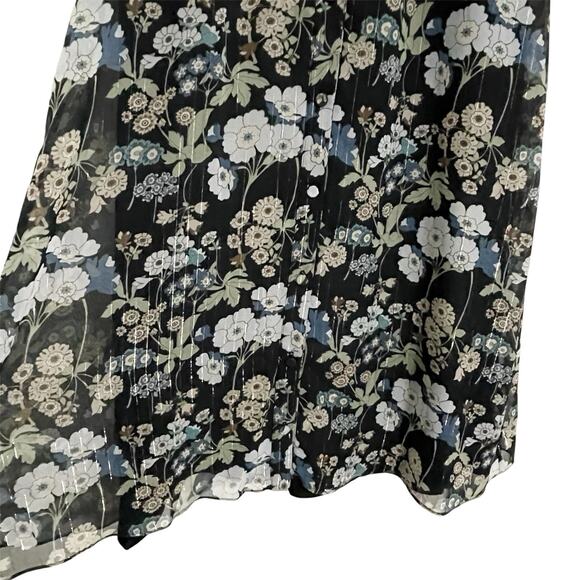 Bianca Balti The Sycamore Mini Maternity Dress Size 2 Black Teal Floral Boho NWT - Picture 6 of 16